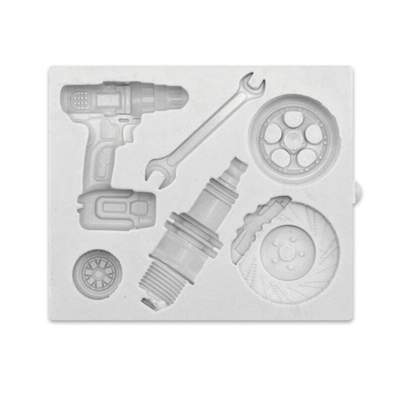 Katy Sue Designs - Mechanic Silicone Mould | Lollipop Cake Supplies