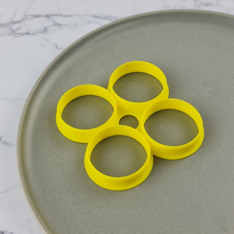 Custom Cookie Cutters - Mini Round Circle - 4 Multi Cutter | Lollipop ...