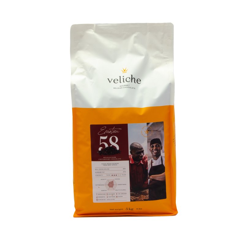 Veliche Belgian Chocolate - Dark Chocolate Emotion - 58% | Lollipop ...